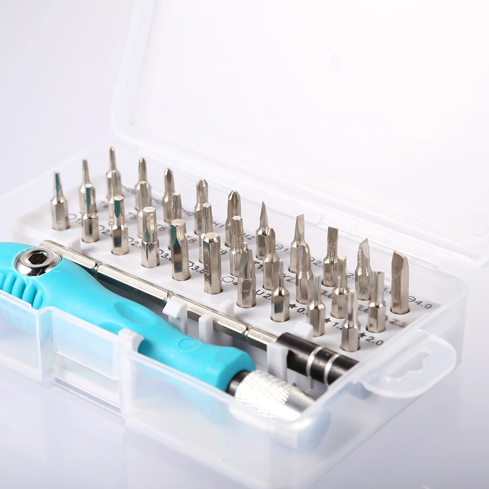 Precision 32 in 1 Screwdriver Torx Hex Bit Combination Set Hexagonal Handle Electrical Appliances Repair Hand Tools 
Precision 32 in 1 Screwdriver Torx Hex Bit Combination Set Hexagonal Handle Electrical Appliances Repair Hand Tools