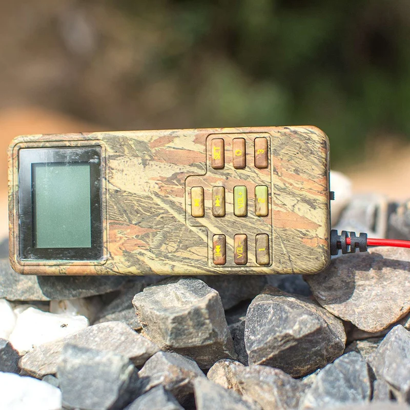 Hunting Decoy Mp3 Bird Caller Sounds Player Built-In 200 Bird Voice Hunting Decoy 2 Players 50W Animal Caller for Hunting
Hunting Decoy Mp3 Bird Caller Sounds Player Built-In 200 Bird Voice Hunting Decoy 2 Players 50W Animal Caller for Hunting