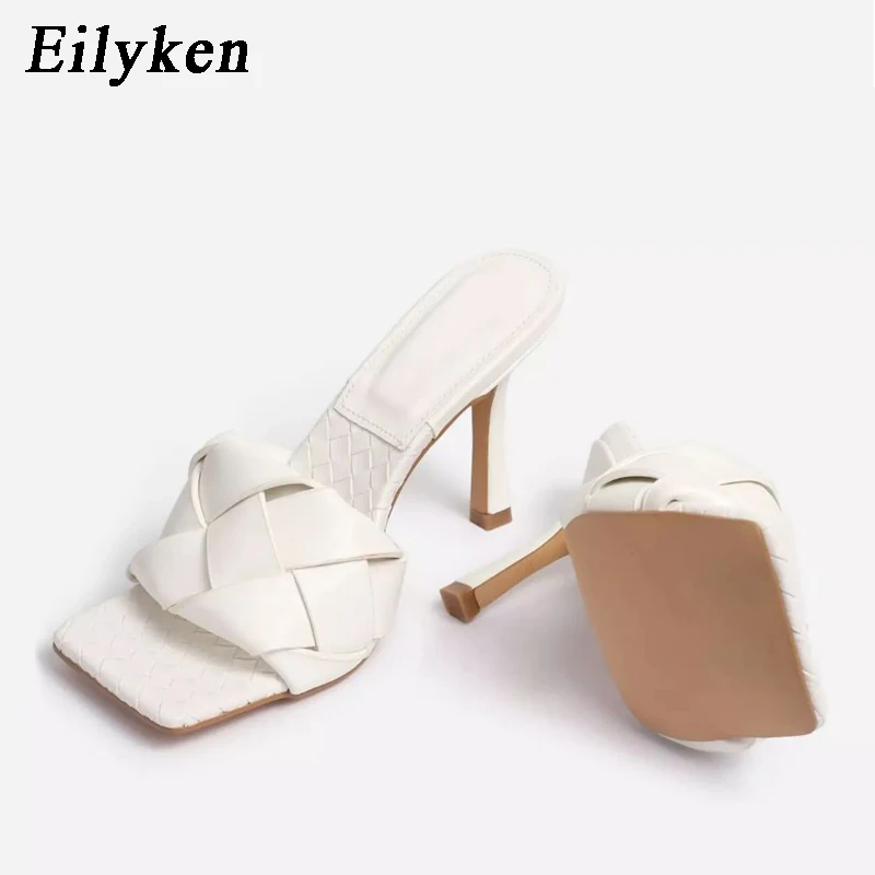 Eilyken/Модные женские шлёпанцы Босоножки на высоком квадратном каблуке Коллекция