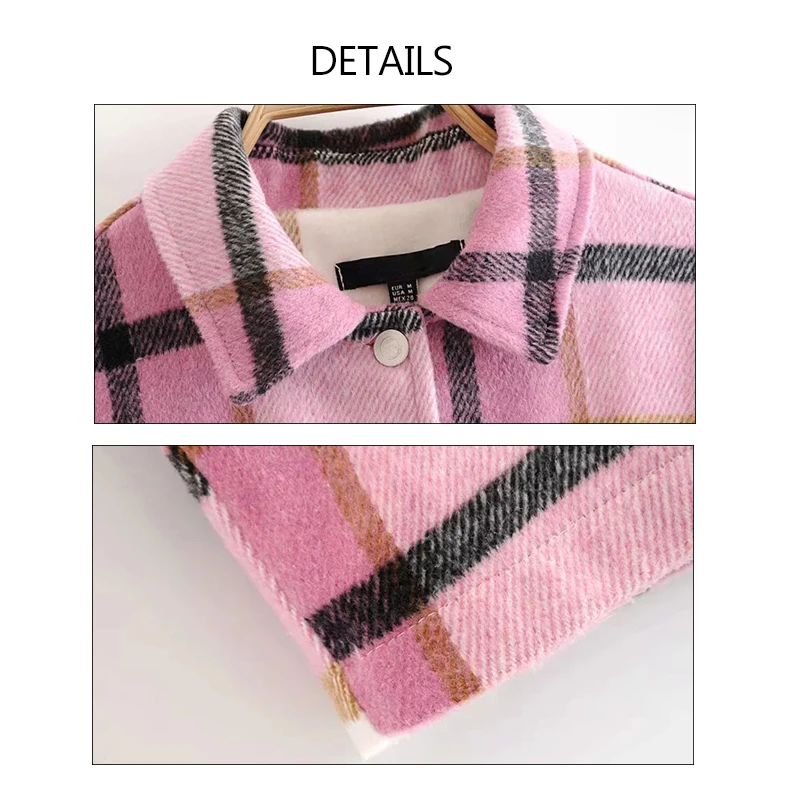 Oversized Plaid Long Sleeve Jacket Women Casual Loose Ladies Thick Coat Female Korean Stylish Pockets Womens Jacket Chic Spring
Oversized Plaid Long Sleeve Jacket Women Casual Loose Ladies Thick Coat Female Korean Stylish Pockets Womens Jacket Chic Spring