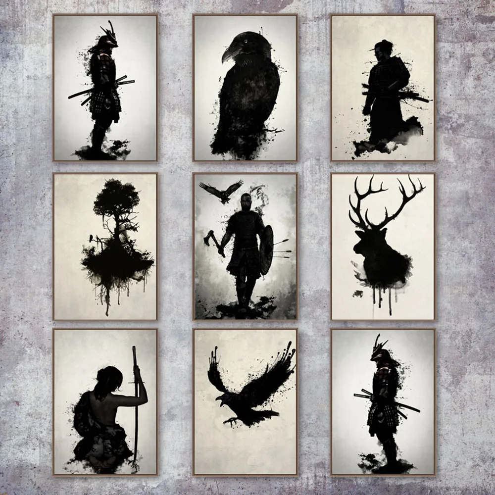 Modular Canvas Paintings Prints Artwork Poster Armored Japanese Samurai Warrior Home Decoration Wall Pictures For Living Room
Modular Canvas Paintings Prints Artwork Poster Armored Japanese Samurai Warrior Home Decoration Wall Pictures For Living Room