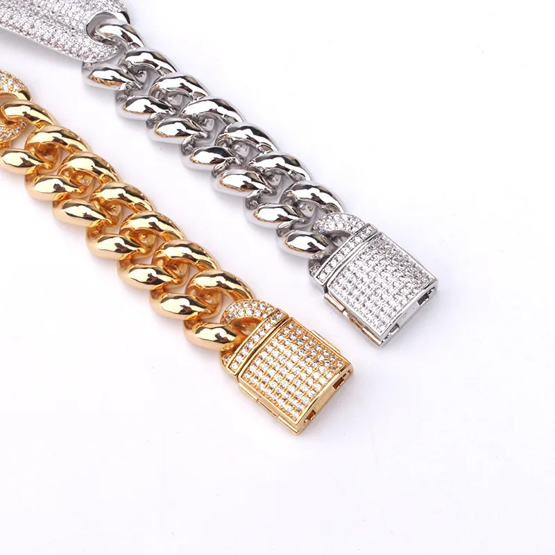 14mm Hip Hop AAA CZ Stone Paved Tag Bling Iced Out Round Cuban Curb Link Chain Bracelets Bangles for Men Rapper Jewelry
14mm Hip Hop AAA CZ Stone Paved Tag Bling Iced Out Round Cuban Curb Link Chain Bracelets Bangles for Men Rapper Jewelry