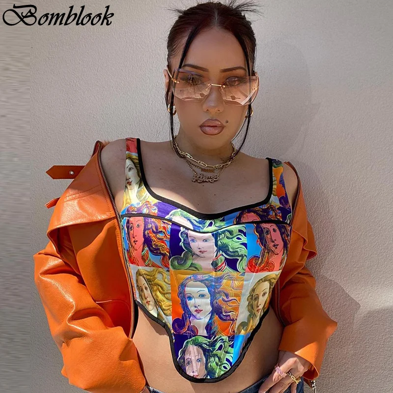 Bomblook 2021 Print Square Collar Backless Lace Up Sleeveless Patchwork Y2K Corset Top Summer Women Sexy Back To The Basics Tank
Bomblook 2021 Print Square Collar Backless Lace Up Sleeveless Patchwork Y2K Corset Top Summer Women Sexy Back To The Basics Tank