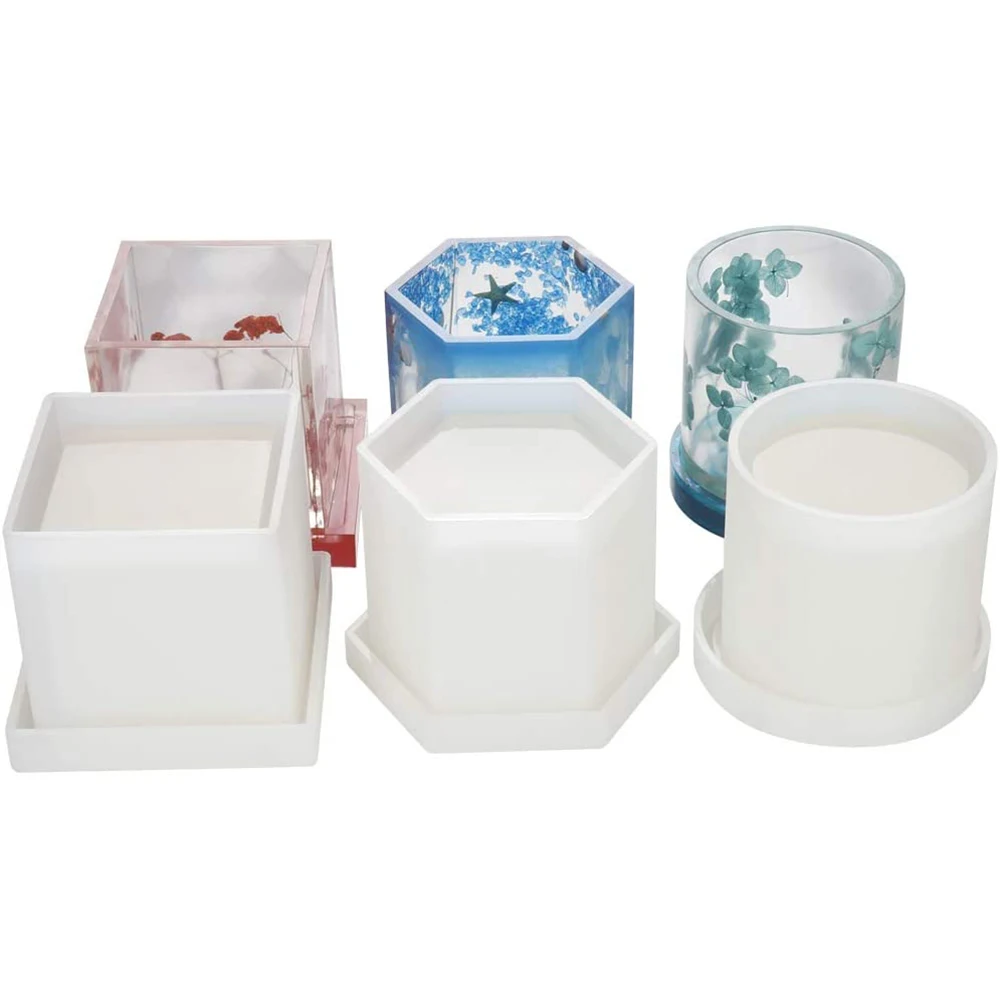 Big DIY Planter Pot Mold, Pen Holder Molds, Hexagon, Cube and Cylinder Resin Mold, Coaster Silicone Molds, DIY Flower Pot Molds
Big DIY Planter Pot Mold, Pen Holder Molds, Hexagon, Cube and Cylinder Resin Mold, Coaster Silicone Molds, DIY Flower Pot Molds