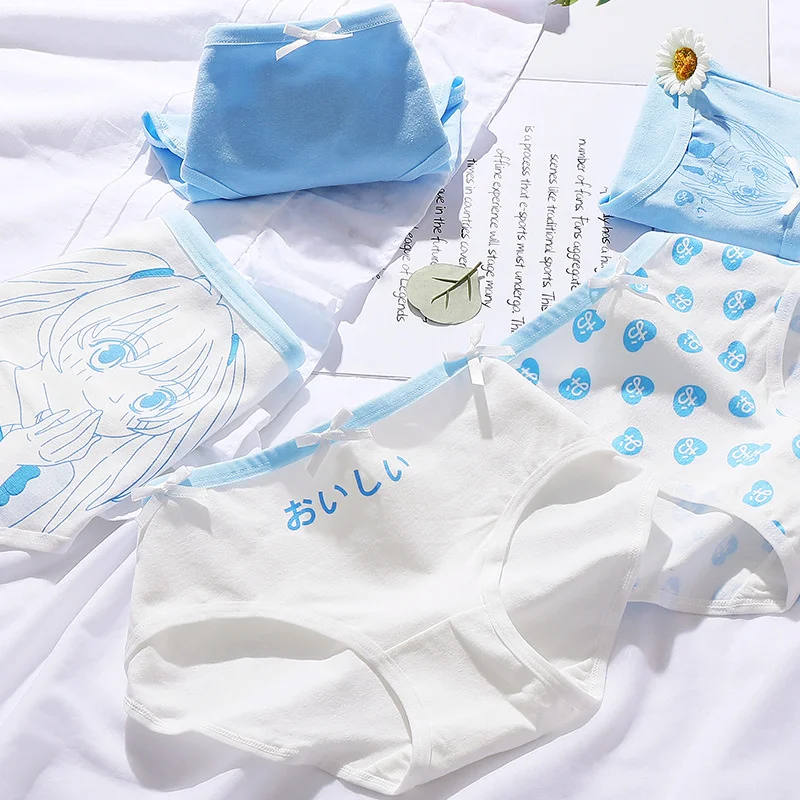 Sexy Cute Japanese Women Panties Cartoon Print Comfort Girls Briefs Underwear Cotton Mid Waist Underpants Breathable Lingerie
Sexy Cute Japanese Women Panties Cartoon Print Comfort Girls Briefs Underwear Cotton Mid Waist Underpants Breathable Lingerie
