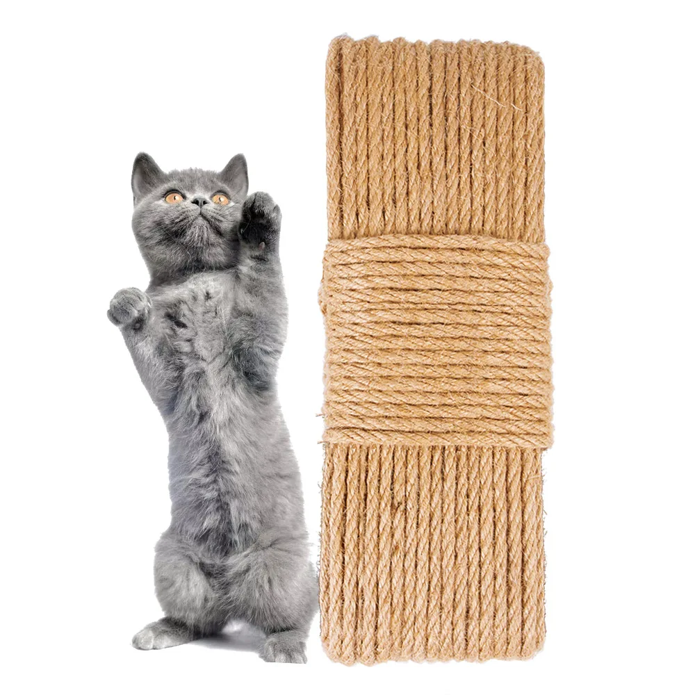 

10M Pet toy hemp rope cat tree cat scratching board sisal rope accessories protection cat grinding claw toy scratching material