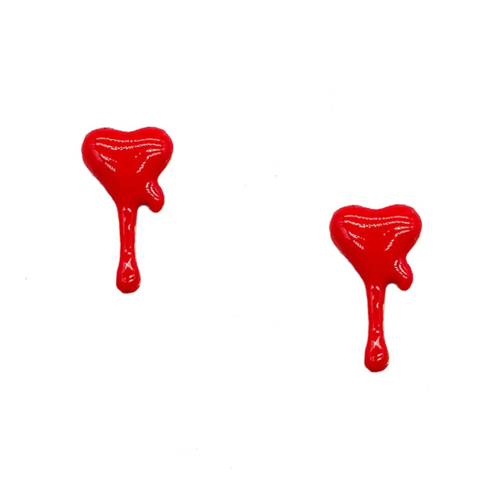 All Saints' Day The heart of the drop of blood Stud earrings Fashion red Retro Heart-shaped Earrings Women jewelry Gift
All Saints' Day The heart of the drop of blood Stud earrings Fashion red Retro Heart-shaped Earrings Women jewelry Gift