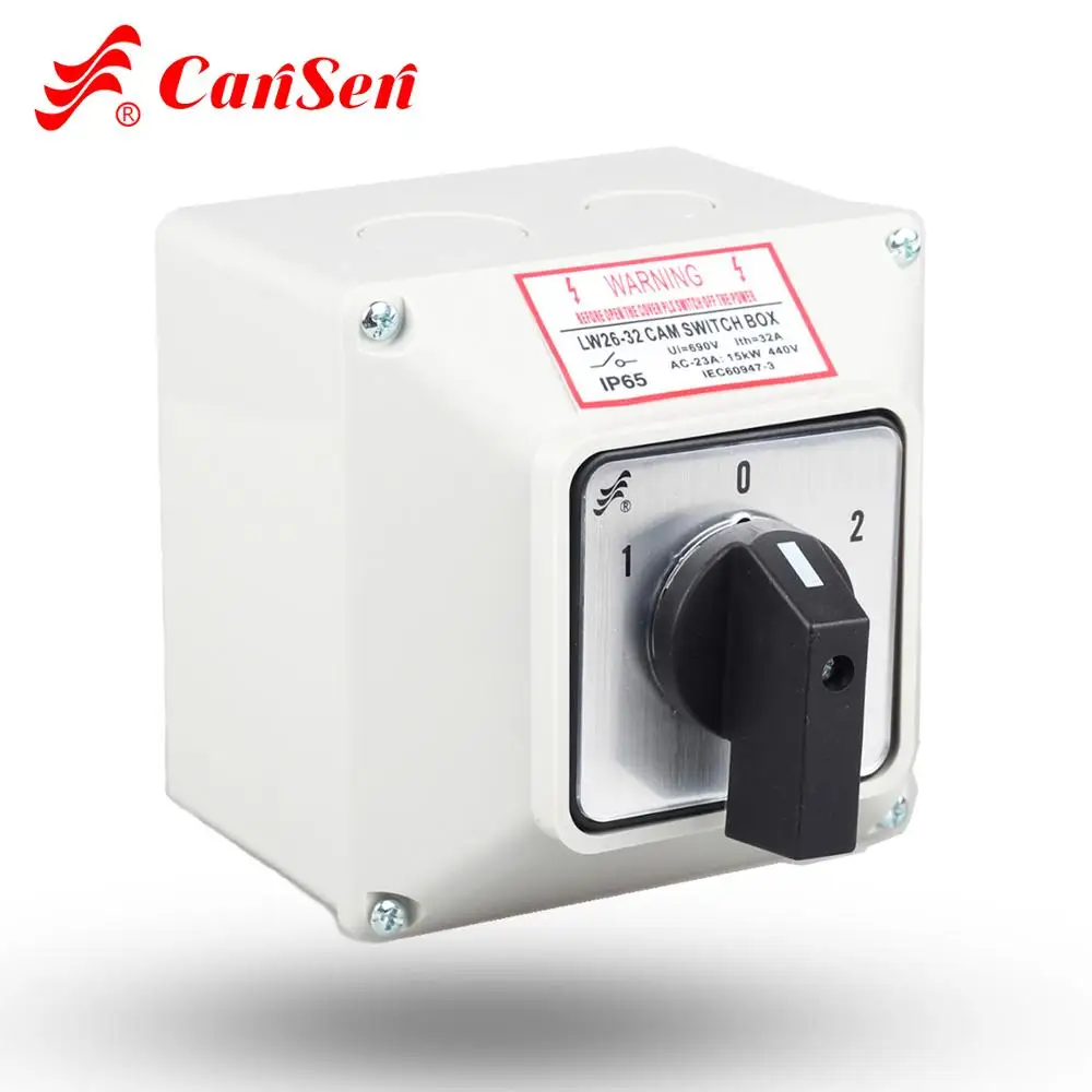 Переключатель 1-0-2 3P AC 440V Ui 690V 32A 12 клемм с защитой IP65 LW26-32 водонепроницаемый
Переключатель 1-0-2 3P AC 440V Ui 690V 32A 12 клемм с защитой IP65 LW26-32 водонепроницаемый