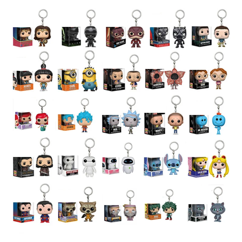 Funko брелок с героями Marvel очень странные дела ЕВА рыцарские мастер Малефисента его