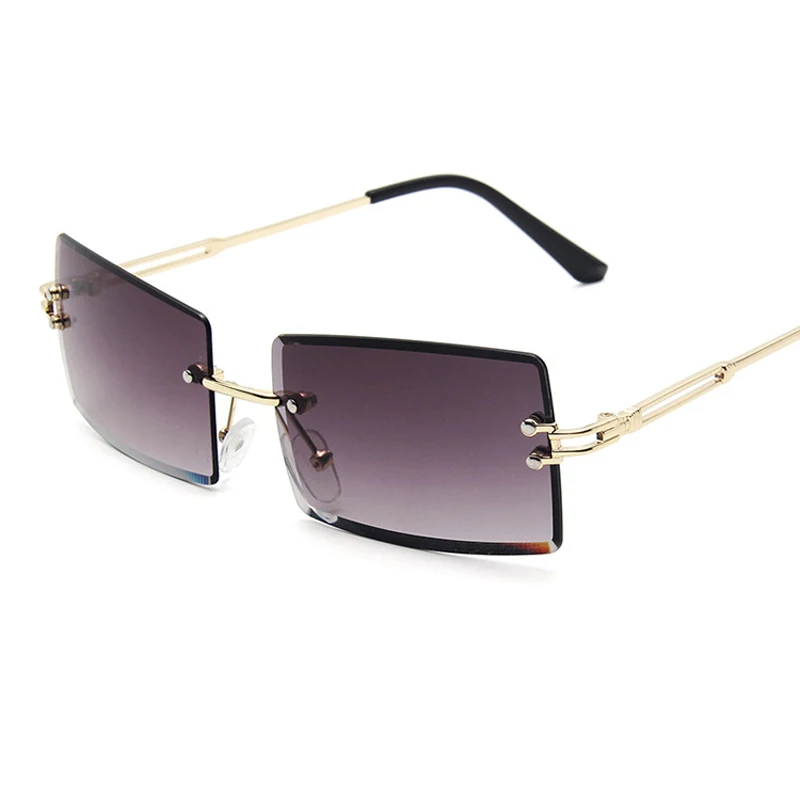 Очки солнцезащитные женские без оправы с градиентом 
Очки солнцезащитные женские без оправы с градиентом