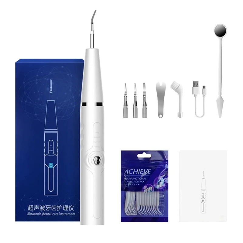 Electric Portable Ultrasonic Scaler Tooth Calculus Remover Tooth Stain Tartar Cleaner Whiten Teeth Oral Care Tool
Electric Portable Ultrasonic Scaler Tooth Calculus Remover Tooth Stain Tartar Cleaner Whiten Teeth Oral Care Tool