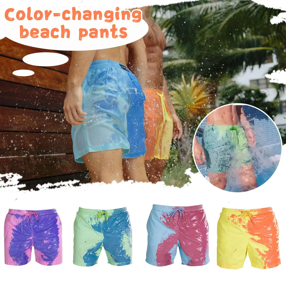 Beach Shorts Men Magical Color Change Swimming Short Trunks 2021 Summer Swimsuit Swimwear Shorts Quick Dry Dropshipping
Beach Shorts Men Magical Color Change Swimming Short Trunks 2021 Summer Swimsuit Swimwear Shorts Quick Dry Dropshipping