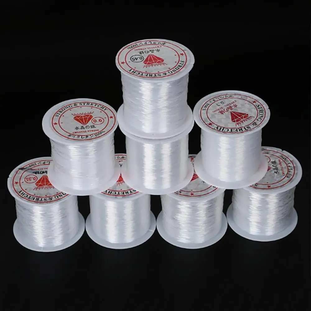 Clear Crystal Line Beading Cord 0.2mm 0.3mm 0.5mm 0.6mm 0.8mm Nylon Rubber Cord Fish Line No Elasticity Wire For DIY Jewelry
Clear Crystal Line Beading Cord 0.2mm 0.3mm 0.5mm 0.6mm 0.8mm Nylon Rubber Cord Fish Line No Elasticity Wire For DIY Jewelry