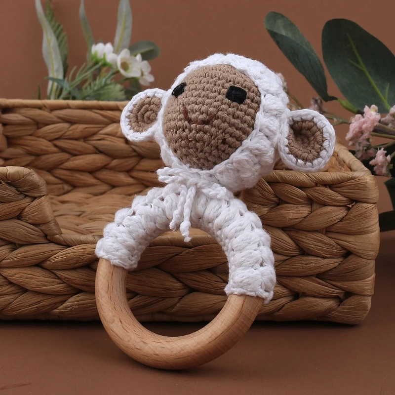 Baby Wooden Teether DIY Crochet Animal Rattle Infant Teething Nursing Soother DXAD
Baby Wooden Teether DIY Crochet Animal Rattle Infant Teething Nursing Soother DXAD