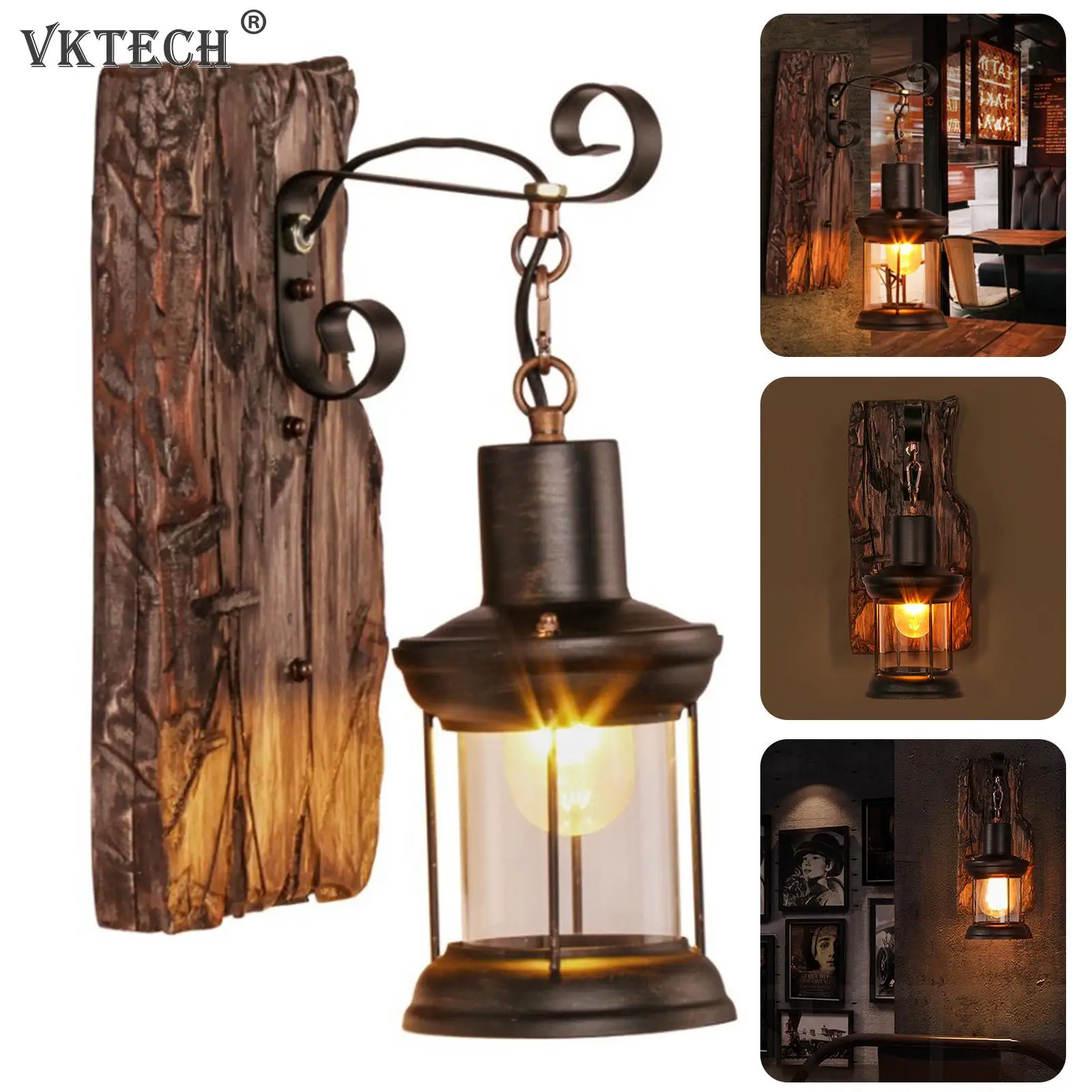 Retro Wall Lights E27 Base Industrial Vintage Wooden Metal LED Wall Lamp Wooden Metal Bedside for Home Hotel Bar Bedroom Decora
Retro Wall Lights E27 Base Industrial Vintage Wooden Metal LED Wall Lamp Wooden Metal Bedside for Home Hotel Bar Bedroom Decora
