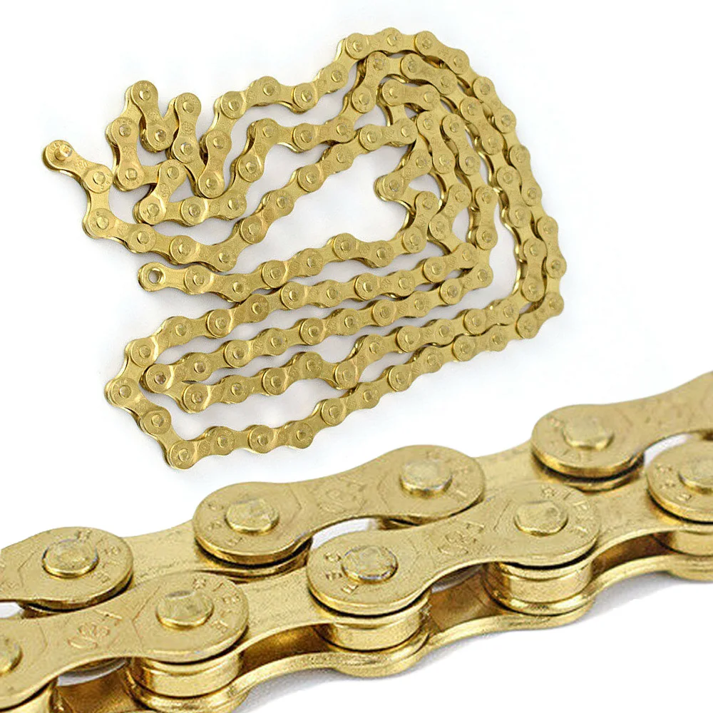 VG SPORTS Bicycle Chain Gold For 8/24Speed 116L Mountain Road Bike Chain Solid Palte Stainless Golden Manganese Steel
VG SPORTS Bicycle Chain Gold For 8/24Speed 116L Mountain Road Bike Chain Solid Palte Stainless Golden Manganese Steel