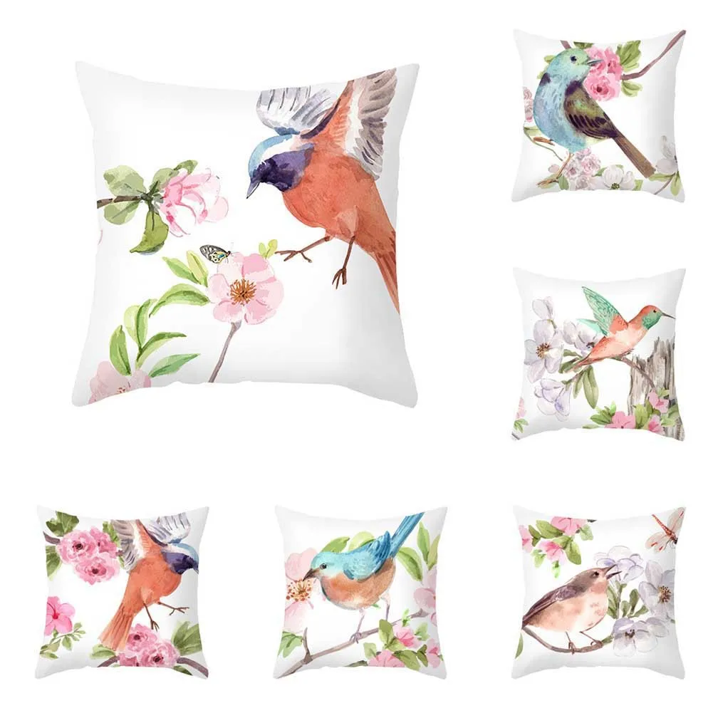 45*45 Cm Super Soft Soft Plush Watercolor Lovely Birds Flower Robin Tit Finch Goldfinch Tufted Cushion Cover Pillow Case
45*45 Cm Super Soft Soft Plush Watercolor Lovely Birds Flower Robin Tit Finch Goldfinch Tufted Cushion Cover Pillow Case