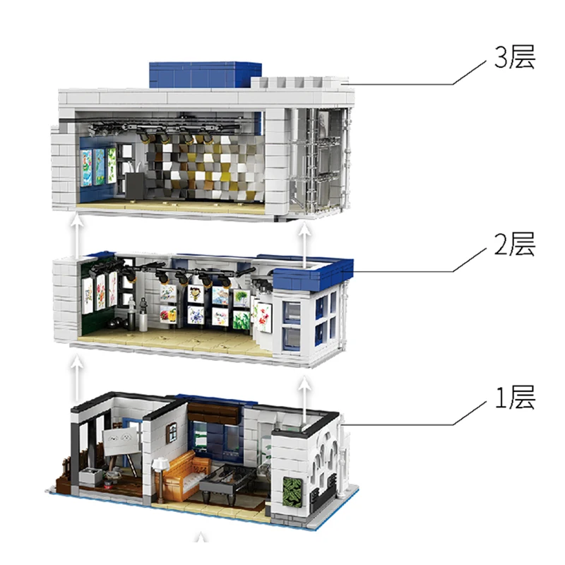 DHL 3536pcs 16043 Art Gallery Showcase 3536PCS MOC Modular Building Blocks Bricks Educational Puzzle Toy Birthday Gift For Child
DHL 3536pcs 16043 Art Gallery Showcase 3536PCS MOC Modular Building Blocks Bricks Educational Puzzle Toy Birthday Gift For Child