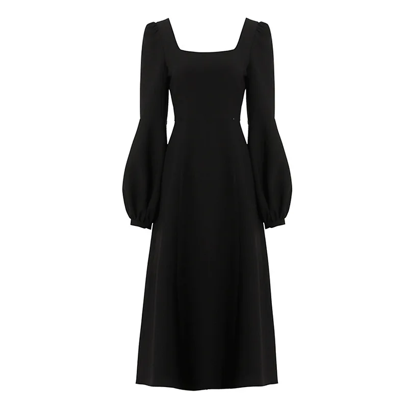 Vintage Dress Sexy Black Square Collar Lantern Sleeve High Slit Elegant Hepburn Style Party Dresses For Women Vestidos Undefined
Vintage Dress Sexy Black Square Collar Lantern Sleeve High Slit Elegant Hepburn Style Party Dresses For Women Vestidos Undefined