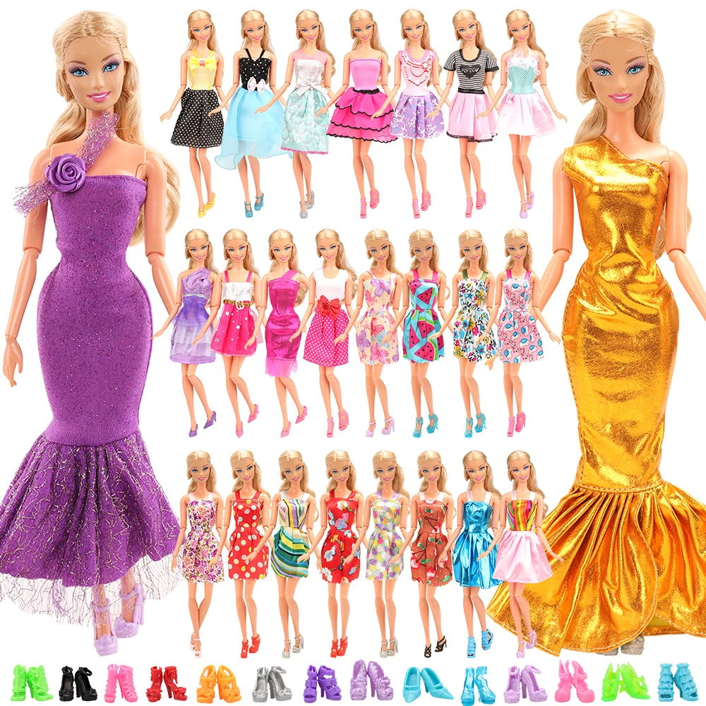 23 Items for Barbie Clothes Fashion Cheap Accessories Outfits Doll Mermaid Dress Shoes Accesories Birthday Gift Dressing Game
23 Items for Barbie Clothes Fashion Cheap Accessories Outfits Doll Mermaid Dress Shoes Accesories Birthday Gift Dressing Game