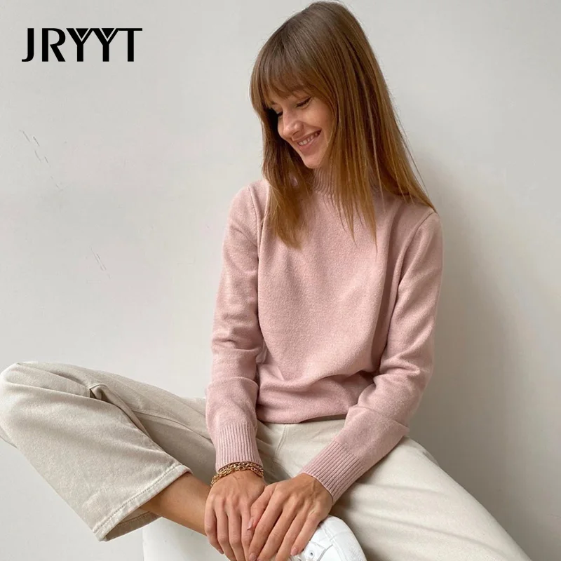 JRTTY Autumn Winter Basic knitted Sweater Women Turtleneck Loose Warm Cotton Tops Women Causal Solid Long Sleeve Pullover Female
JRTTY Autumn Winter Basic knitted Sweater Women Turtleneck Loose Warm Cotton Tops Women Causal Solid Long Sleeve Pullover Female