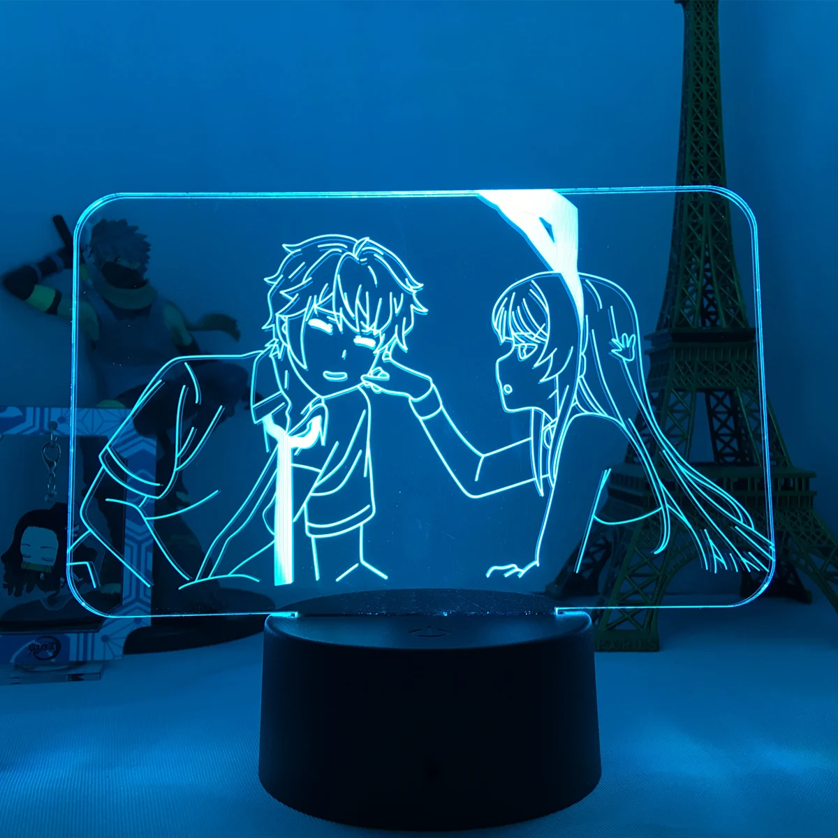 Фигурка аниме «не мечтай кролика» Senpai, модель, светодиодный ночсветильник, милые экшн-фигурки Sakurajima Mai & Sakuta, 3d-лампа
Фигурка аниме «не мечтай кролика» Senpai, модель, светодиодный ночсветильник, милые экшн-фигурки Sakurajima Mai & Sakuta, 3d-лампа