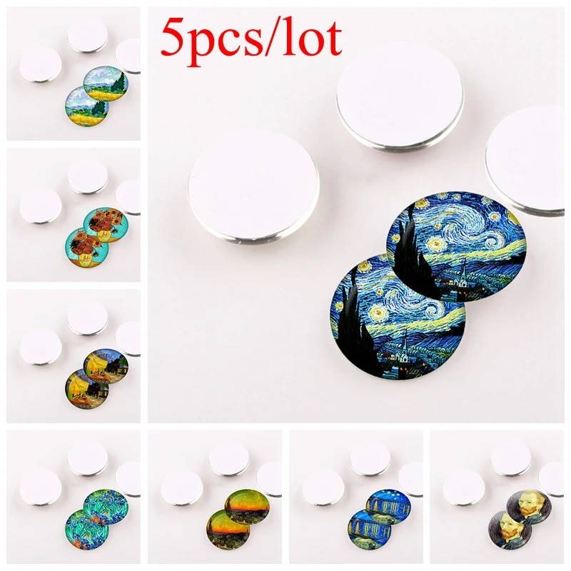 5pcs/set Van Gogh Painting Round 25 Mm Luminous Glass Convex Handmade Art Jewelry Supply Production
5pcs/set Van Gogh Painting Round 25 Mm Luminous Glass Convex Handmade Art Jewelry Supply Production
