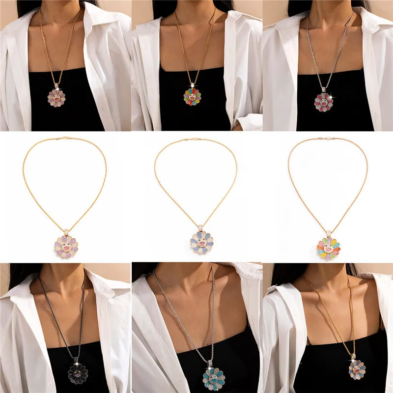 Fashion Twist Chain Tassel Necklace Pastoral Style Female Jewelry Temperament All-match Sun Flower Smiley Face Diamond Necklace
Fashion Twist Chain Tassel Necklace Pastoral Style Female Jewelry Temperament All-match Sun Flower Smiley Face Diamond Necklace