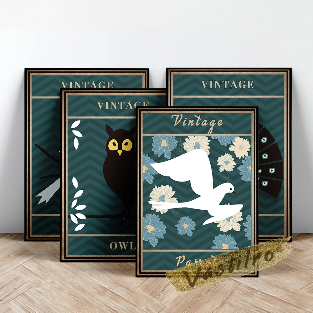 Animal Cartoon Art Prints Retro Poster, Amusing Peacock Parrot Sea Gull Owl Canvas Painting, Kids Room Home Decor Wall Picture
Animal Cartoon Art Prints Retro Poster, Amusing Peacock Parrot Sea Gull Owl Canvas Painting, Kids Room Home Decor Wall Picture