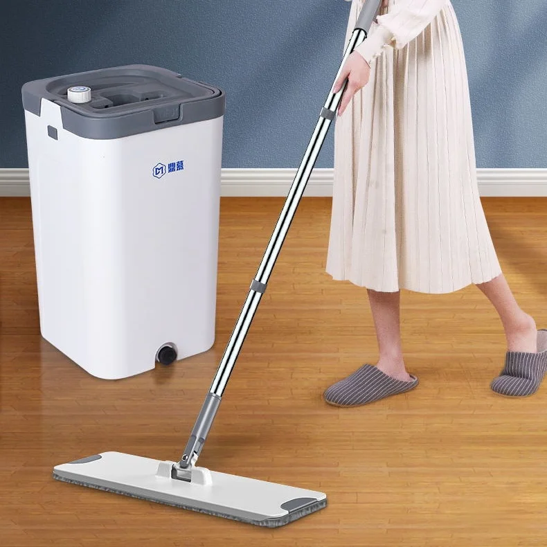 Flat Floor Mop Bucket Squeeze Hands Free Tile Easy Microfiber Mop Cloth Touchless Fregona Giratoria House Cleaning Tools DK50MP
Flat Floor Mop Bucket Squeeze Hands Free Tile Easy Microfiber Mop Cloth Touchless Fregona Giratoria House Cleaning Tools DK50MP