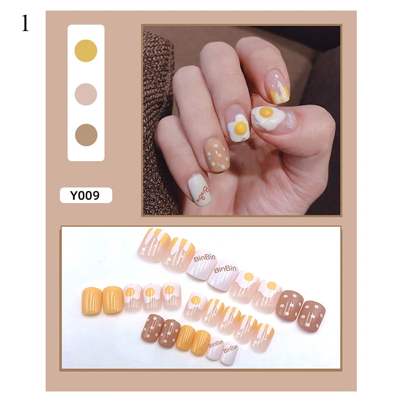 24PCS Detachable Wearable Fake Nails Full Cover Acrylic Nail Tips French Style Nails Extension DIY Nails Art Manicure Decoration
24PCS Detachable Wearable Fake Nails Full Cover Acrylic Nail Tips French Style Nails Extension DIY Nails Art Manicure Decoration