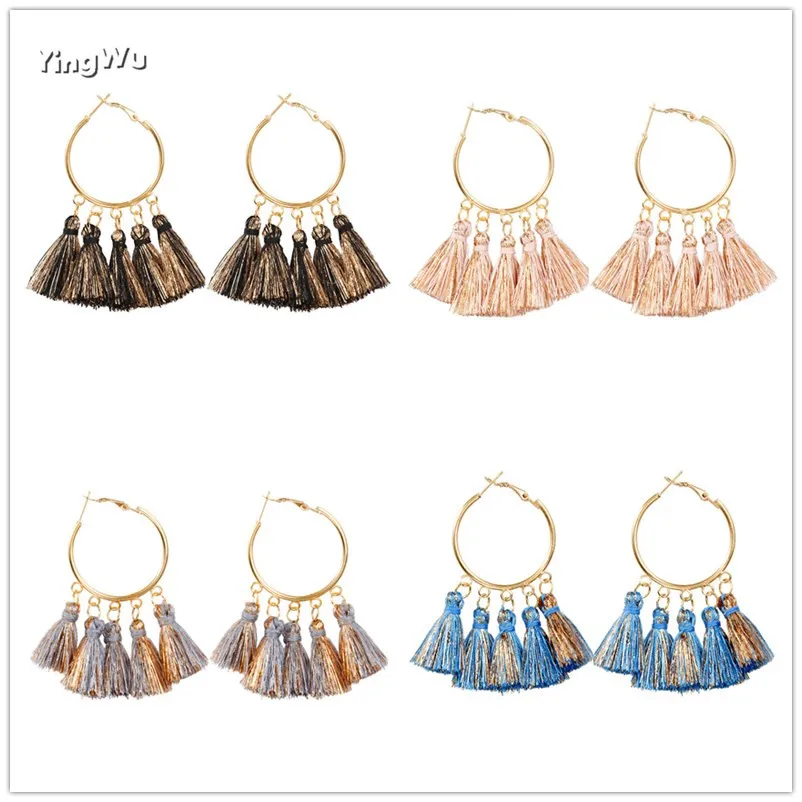 Yingwu 20 Pairs Wholesale Lots Boho Tassel Earrings Silk Fabric Long Drop Earring For Women Wedding Statement Jewelry
Yingwu 20 Pairs Wholesale Lots Boho Tassel Earrings Silk Fabric Long Drop Earring For Women Wedding Statement Jewelry