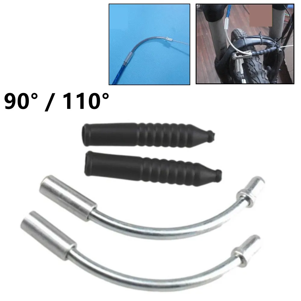 

2pcs Brake Noodles Cable Guides Boots Mountain Road Bicycle V-Brake Cable Guide Noodle Bike Front Rear High Quality