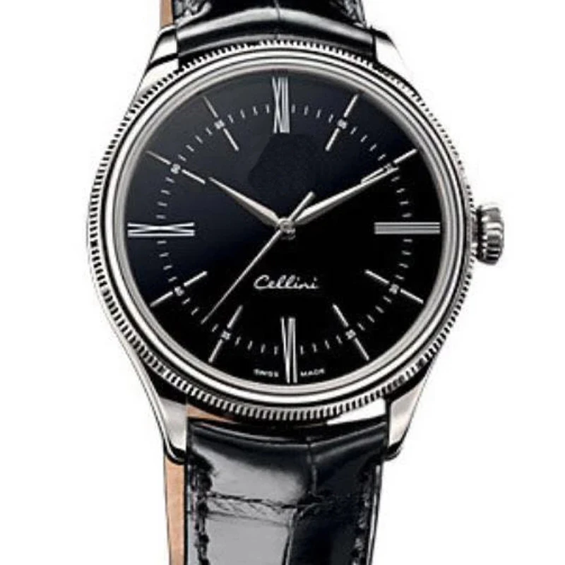 New Men Automatic Mechanical Sapphire Geneve No Date Rose Gold Stainless Steel Black Leather White Rome Dial Watches Sport 39mm
New Men Automatic Mechanical Sapphire Geneve No Date Rose Gold Stainless Steel Black Leather White Rome Dial Watches Sport 39mm