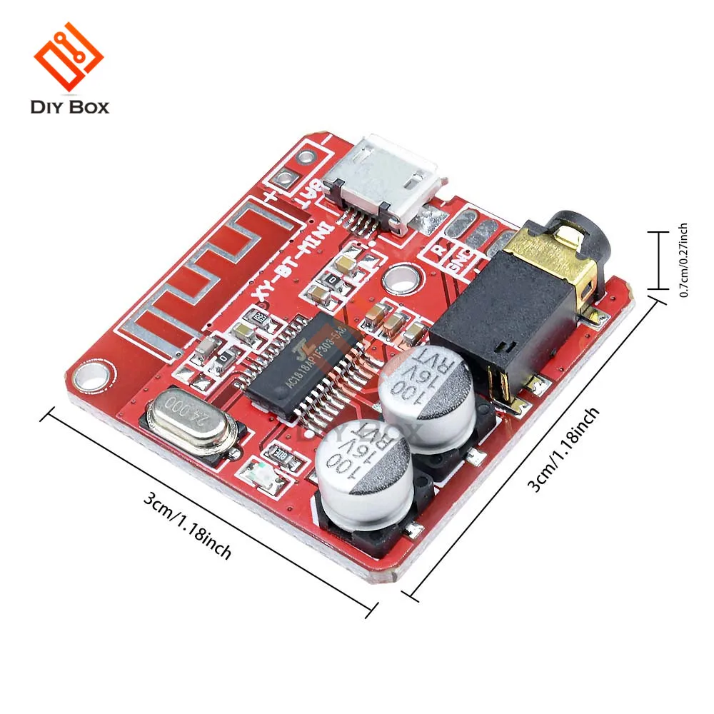 Bluetooth 4.1 Audio Receiver Board MP3 Lossless Decoder DAC Board Wireless Stereo Music Player with 3.5mm AUX Jack for Speakers
Bluetooth 4.1 Audio Receiver Board MP3 Lossless Decoder DAC Board Wireless Stereo Music Player with 3.5mm AUX Jack for Speakers