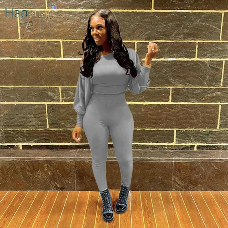 Сексуальный комплект из 2 предметов HAOYUAN, топ на одно плечо с длинным рукавом, штаны для фитнеса, одежда для отдыха, осенняя одежда для женщин,...
Сексуальный комплект из 2 предметов HAOYUAN, топ на одно плечо с длинным рукавом, штаны для фитнеса, одежда для отдыха, осенняя одежда для женщин,...