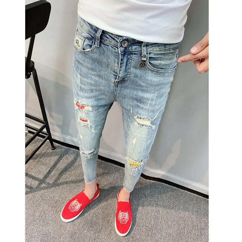 Autumn and winter 2021 teenagers pencil pants trendy men's slim feet social spirit guy students skinny denim jeans for men
Autumn and winter 2021 teenagers pencil pants trendy men's slim feet social spirit guy students skinny denim jeans for men