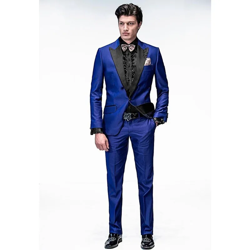 (Jacket+Pants) Vintage Navy Blue 2 Piece Groom Tuexdos For Wedding Formal Prom Suit Party Evening Blazer Custom Made
(Jacket+Pants) Vintage Navy Blue 2 Piece Groom Tuexdos For Wedding Formal Prom Suit Party Evening Blazer Custom Made