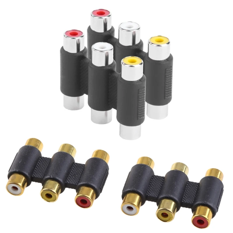2 шт. 3RCA переходник мама-мама AV видео адаптер кабель никелированный разъем переходник
2 шт. 3RCA переходник мама-мама AV видео адаптер кабель никелированный разъем переходник