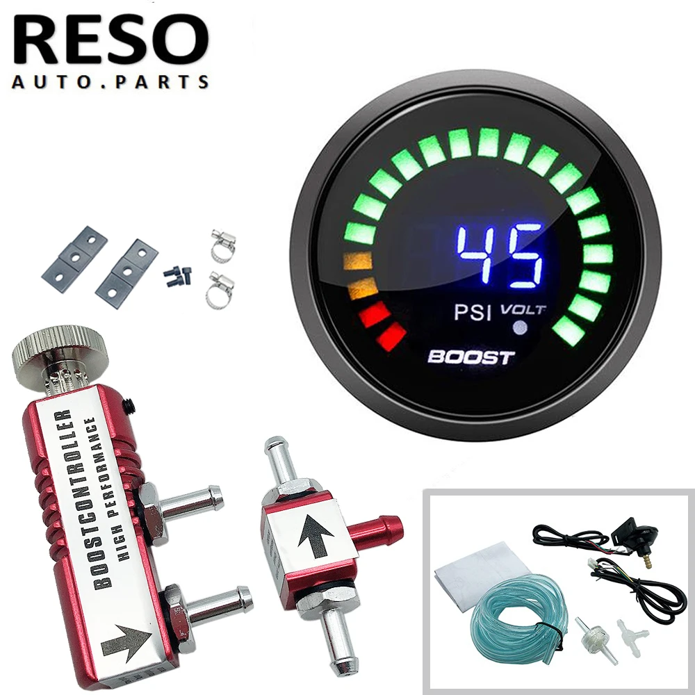 RESO--w/ 52mm Digital Electronic BOOST GAUGE 0-30 PSI Manual Boost Controller Kit Red/Blue/Black
RESO--w/ 52mm Digital Electronic BOOST GAUGE 0-30 PSI Manual Boost Controller Kit Red/Blue/Black