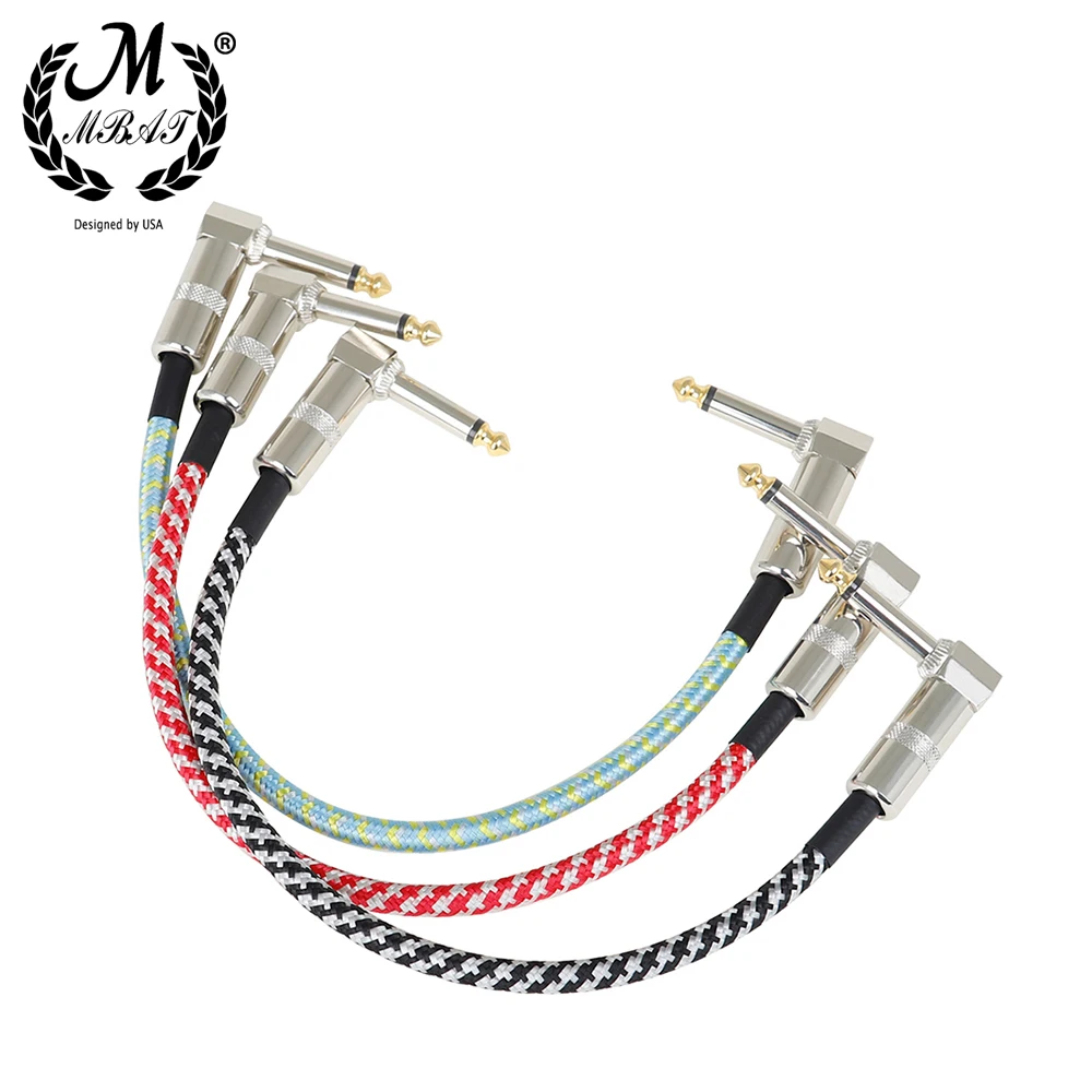M MBAT High Quality Guitar Effect Pedal Cables Connecting Line 6.5mm Patch Pedal Cable 33cm Cord Copper Wire Guitar Accessories
M MBAT High Quality Guitar Effect Pedal Cables Connecting Line 6.5mm Patch Pedal Cable 33cm Cord Copper Wire Guitar Accessories