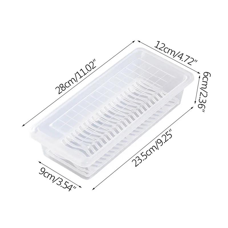 Kitchen Drainable Freezer Storage Box Organizer Transparent Refrigerator Storage Boxes Organizer Food Sealed Container
Kitchen Drainable Freezer Storage Box Organizer Transparent Refrigerator Storage Boxes Organizer Food Sealed Container