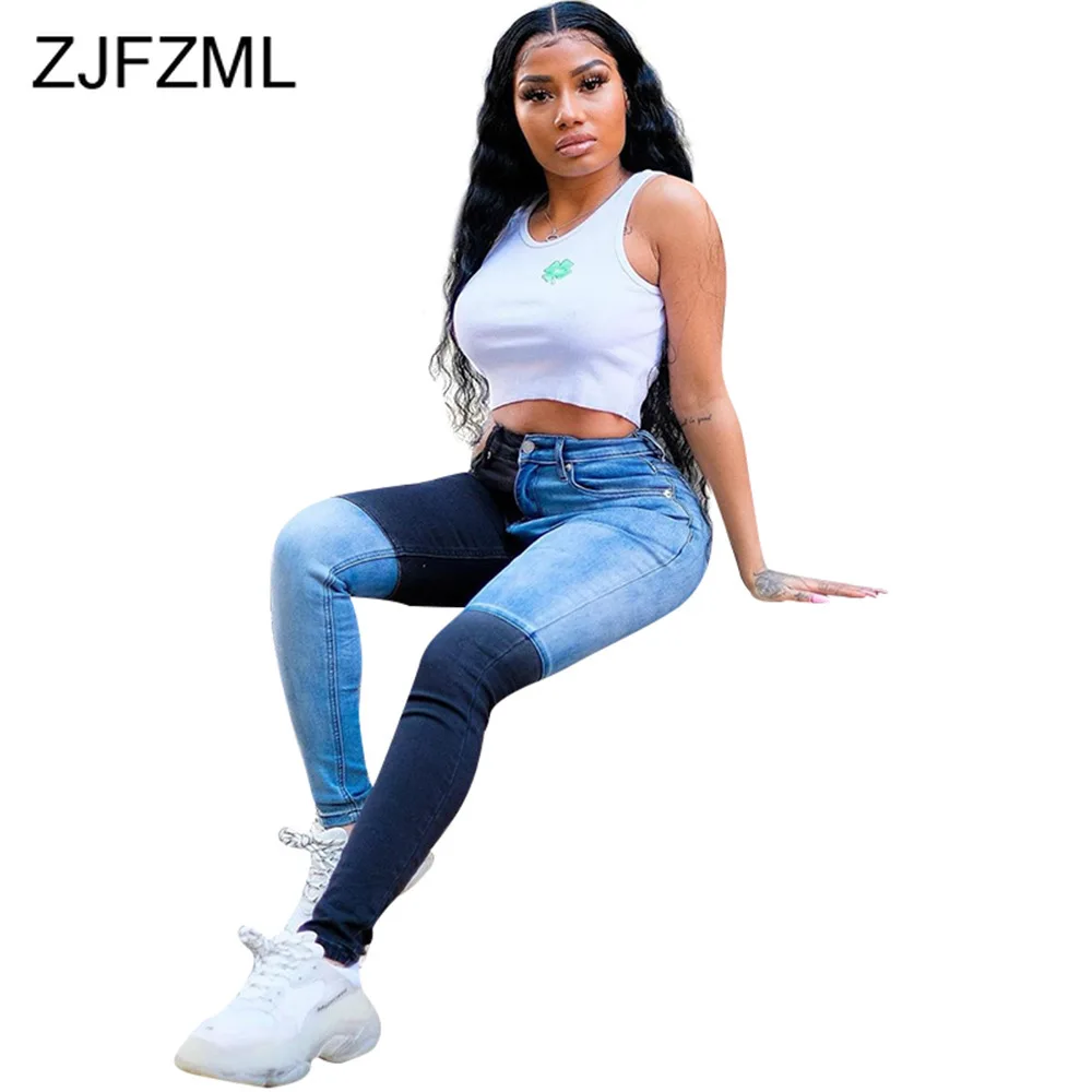 Color Block Spliced Casual Denim Long Pant Fashion High Waist Elastic Skinny Pencil Trouser Streetwear Zipper Fly Bodycon Jeans
Color Block Spliced Casual Denim Long Pant Fashion High Waist Elastic Skinny Pencil Trouser Streetwear Zipper Fly Bodycon Jeans