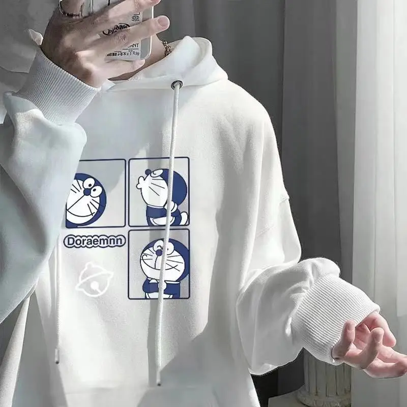 Мужская осенне-зимняя куртка Doraemon с капюшоном и мультяшным принтом, простой и удобный Повседневный свободный свитер
Мужская осенне-зимняя куртка Doraemon с капюшоном и мультяшным принтом, простой и удобный Повседневный свободный свитер