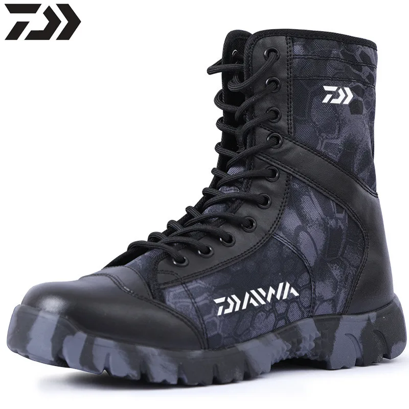 2021 Daiwa Winter Outdoor Men Shoe Fishing Boot High Leather Combat Boots Waterproof Non-slip Wearable Fishing Trekking Sneakers
2021 Daiwa Winter Outdoor Men Shoe Fishing Boot High Leather Combat Boots Waterproof Non-slip Wearable Fishing Trekking Sneakers