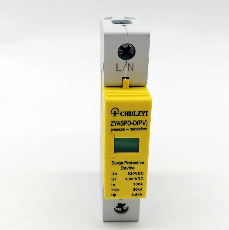 Устройство защиты от перенапряжения 1P House PV Solar System SPD DC 500V 800V 1000V 20 ~ 40KA|Компоненты