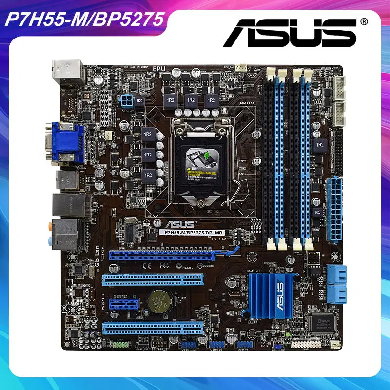 Материнская плата ASUS P7H55-M/BP5275/DP_MB LGA 1156 Intel H55, оригинальная материнская плата DDR3 Core i3 i5 i7, ЦП VGA DVI USB2.0 SATA2 PCI-E X16
Материнская плата ASUS P7H55-M/BP5275/DP_MB LGA 1156 Intel H55, оригинальная материнская плата DDR3 Core i3 i5 i7, ЦП VGA DVI USB2.0 SATA2 PCI-E X16