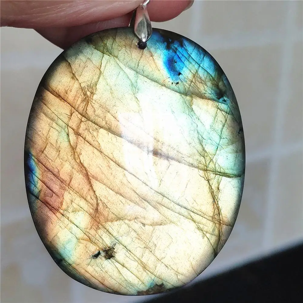 Genuine Natural Strong Yellow Light Labradorite Pendant 52x43x10mm Women Men Big Oval Necklace Jewelry Fashion stone AAAAA
Genuine Natural Strong Yellow Light Labradorite Pendant 52x43x10mm Women Men Big Oval Necklace Jewelry Fashion stone AAAAA