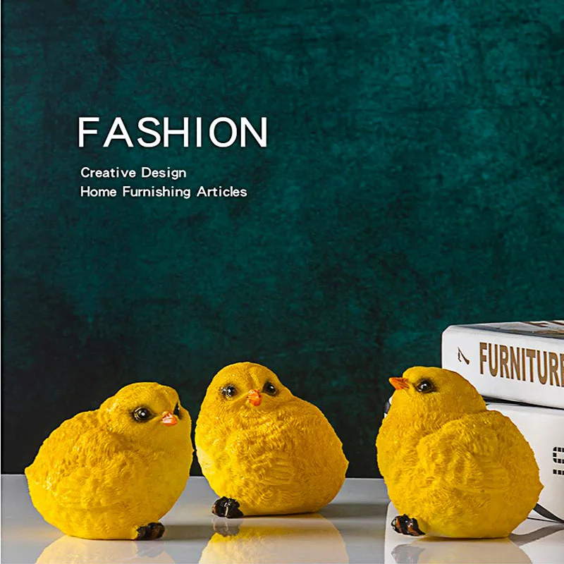 Nordic Simulation Chick Figurine Ornament Creative Craft Desktop Decoration Accessories Mother's Day Gift Outdoor Small Statue
Nordic Simulation Chick Figurine Ornament Creative Craft Desktop Decoration Accessories Mother's Day Gift Outdoor Small Statue