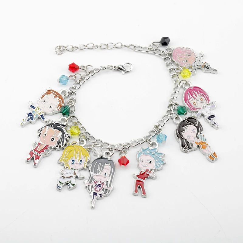 2021 New Anime Bracelets for Women Jewelry The Seven Deadly Sins Bangle Bracelets Cartoon Character Charms Hand Chain 
2021 New Anime Bracelets for Women Jewelry The Seven Deadly Sins Bangle Bracelets Cartoon Character Charms Hand Chain